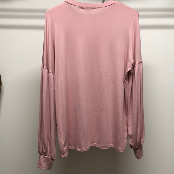 NEW Blush Bubble Sleeve Top - Picture 7 of 8